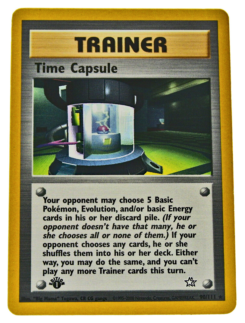 Time Capsule 90/111 Rare 1st Edition Neo Genesis Pokemon Card NM W/Tracking 1a