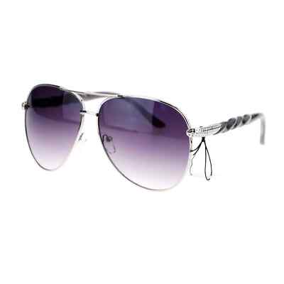 Women's Pilot Sunglasses Classic Fashion With Twist Design Temple UV400