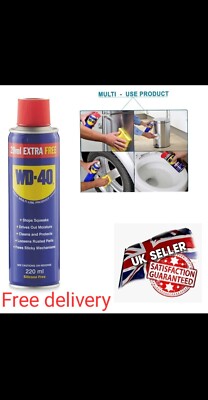 WD-40 Spray 220 ml silikonfreies Mehrzweckprodukt reinigt und schützt 