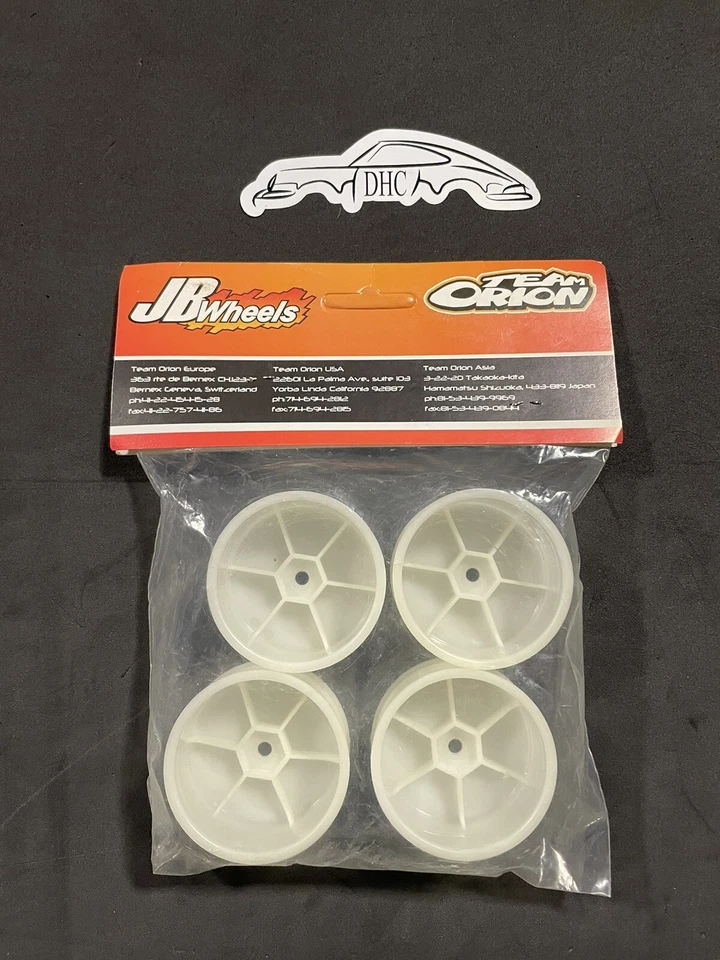 Team Orion Vintage RC Car Part # 73100 White Dish Wheels 26mm Touring (4) Soft - Image 2 of 2