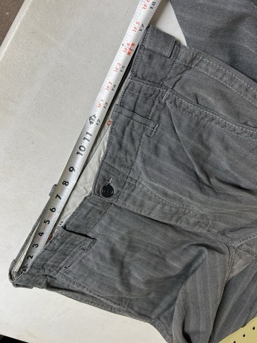 GAP Herren Hose gerades Bein Baumwolle Fischgrät grau Gr. 34x30 Vintage Retro - Bild 6 von 12