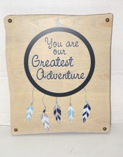 Crown Crafts Wooden Wall Hanging Western style - Dream Catcher - Unique -Teepee