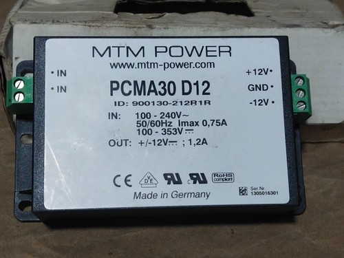 MTM Power PCMA30 D12 Power Supply 264VAC 12VDC Controller Transmitter Transducer - Picture 3 of 9