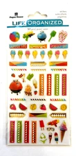 Life Organized Summer Fun  Epoxy 3D Stickers Planner DIY Crafts Scrapbook