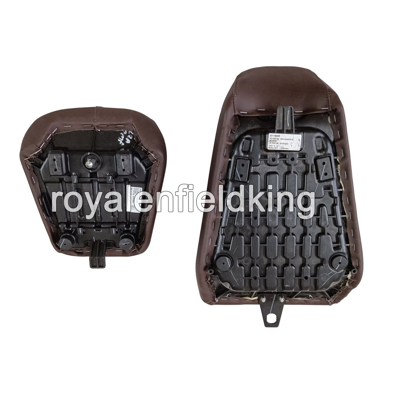 Royal Enfield Himalayan 411 "Touring Customized Rider & Pillion Seat, Brown" - Picture 7 of 9