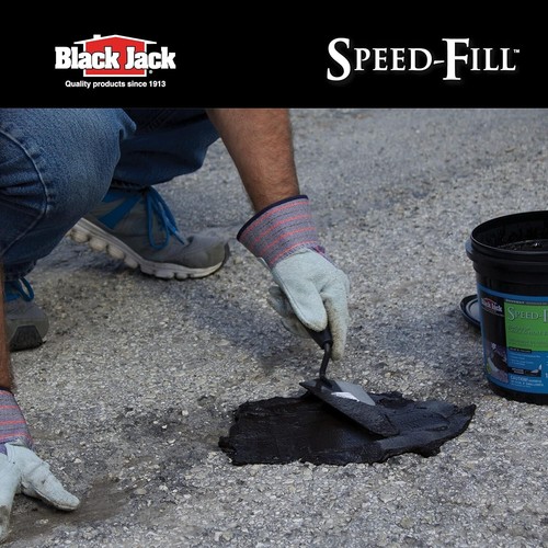 Black Jack Speed-Patch Matte Black Water-Based Latex Driveway Pothole Patch,10lb - 第 7/7 張圖片