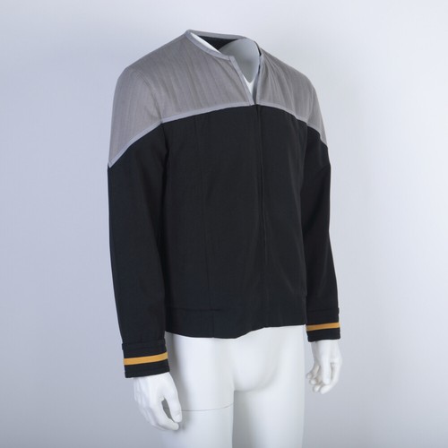 For First Contact Uniforms ST Captain Picard Black Jacket Starfleet Shirts Coat - Picture 6 of 12