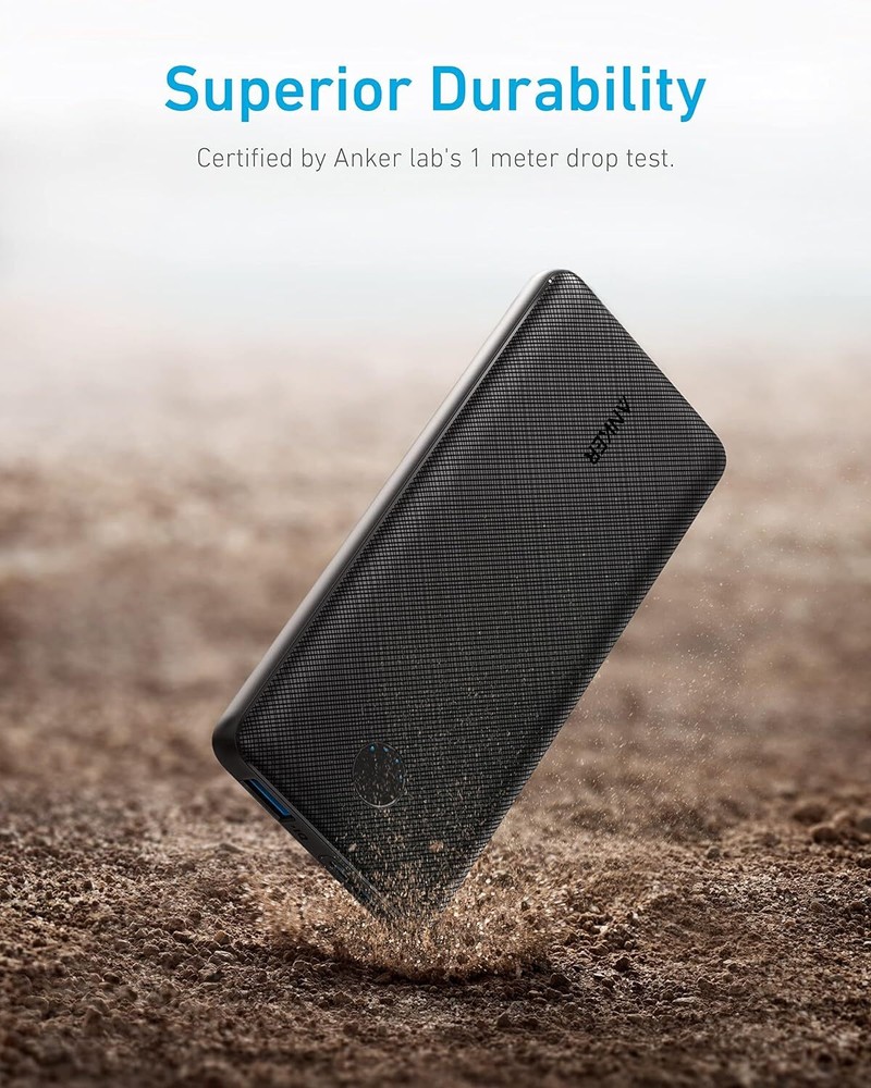 10,000mAh Power Bank with PowerIQ and USB-C Fast Charging