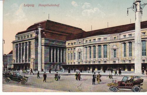 uralte AK, Leipzig Hauptbahnhof Oltimer Feldpost 1915 //73 - Bild 1 von 1