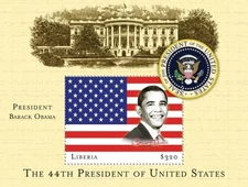 Liberia 2009 - President Barack Obama - Souvenir Stamp Sheet - Scott #2570 - MNH
