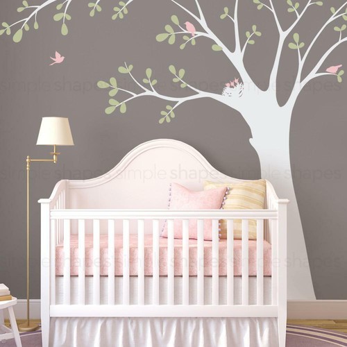 Ceiling Tree with Birds and Nest Wall Decal - Picture 3 of 12