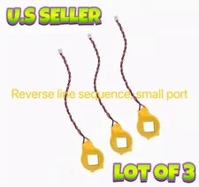 🔥Lot 3 Two Pin RTC BIOS CMOS Battery for Dell, Lenovo, Hp, Asus, Acer, CR2032-S
