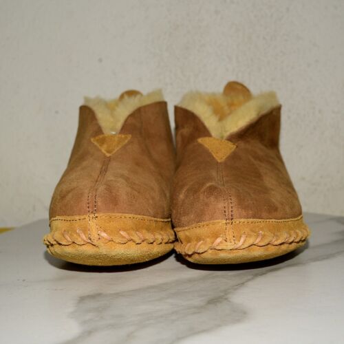 LL Bean Wicked Good Slipper Shoes Suede Shearling Men US 11 - Picture 4 of 17