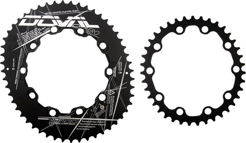 2016NEW DOVAL Chainring set MGLR ALL-in-one BCD110/130 (11.7,13.5,16%) Black&Red - Imagen 6 de 15