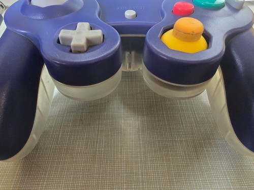 Nintendo Gamecube Controller Indigo Purple Clear Back OEM DOL-003 US SELLER - Picture 1 of 11