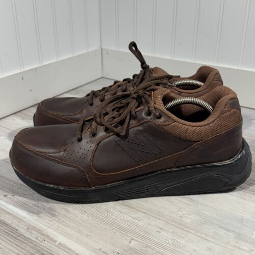 New Balance Walking Shoes Men's Size 11.5 2E Brown Leather Sneakers MW928BR - Picture 2 of 20