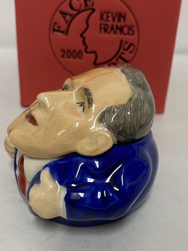 FACE POTS SPLIT DECISION BUSH GORE ELECTION 2000 HAND MADE KEVIN FRANCIS - Picture 3 of 7