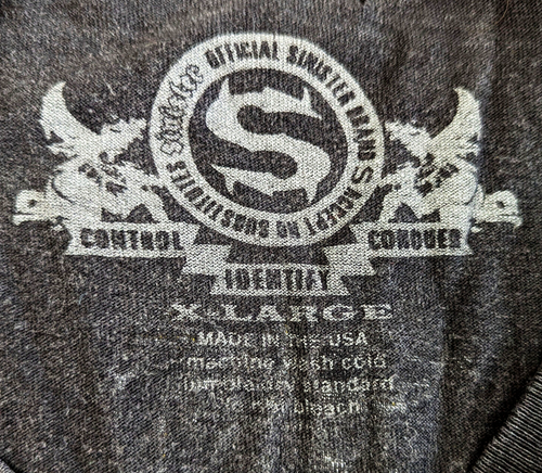 Vintage The Spider Anderson Silva T-Shirt Mens Size XL Sinister Brand UFC MMA 77 - Picture 6 of 7