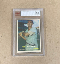 1957 Topps Ted Williams #1 Red Sox Hof'er BVG 5.5 $549.99