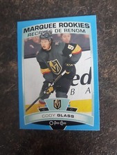 2019-20 O-Pee-Chee Marquee Rookies Cody Glass Blue RC Card# 642