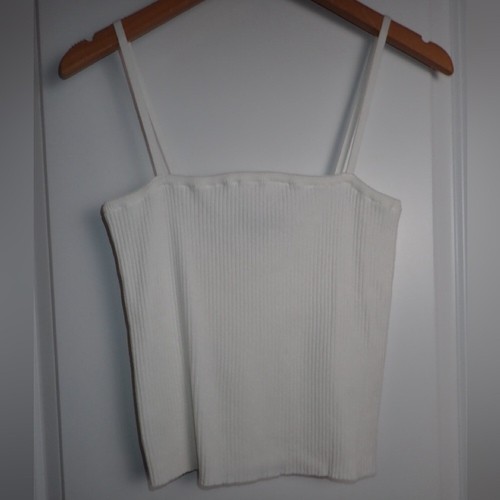 Lulus White Sweater Cropped Tank size XL