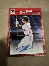 2023 Donruss Baseball Zac Veen Photon Auto 