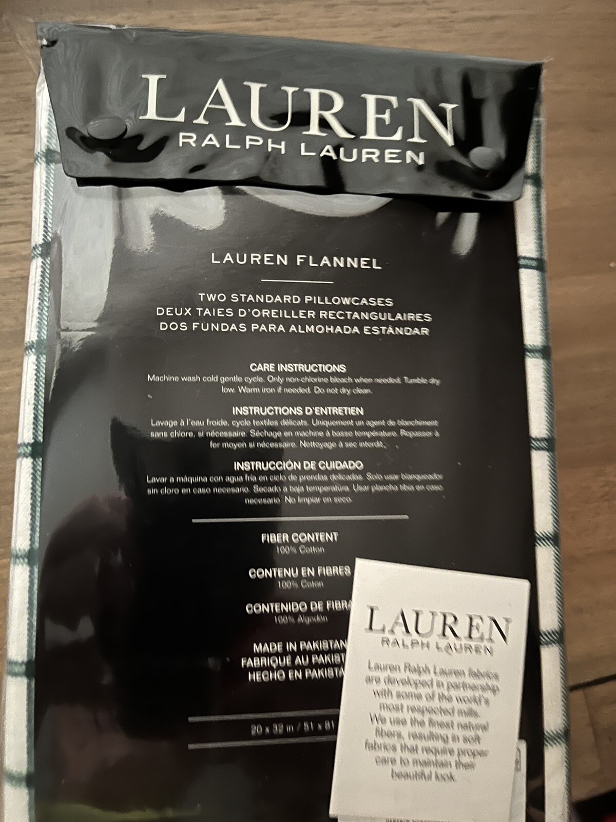 NWTRalph Lauren Pillow Cases Standard (2 Pairs4Total) Millerton Plaid