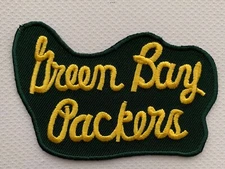 1960s Vintage STYLE OLD SCRIP GREEN BAY PACKERS PATCH, VINCE LOMBARDI Days