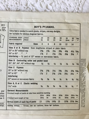 Vintage 70s Boys Pyjamas Sleep Wear Sleeves Size 4 Style 2371 CUT Sewing Pattern - Picture 3 of 6