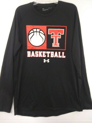 Texas Tech Red Raiders Under Armour Mens Small Black Long Sleeve T