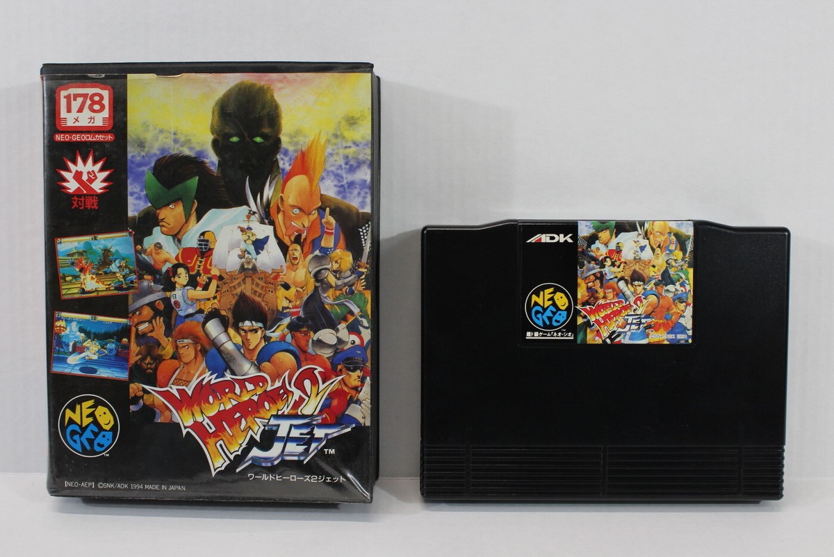 World Heroes 2 JET Boxed No Manual ROM NEO GEO SNK AES Japan