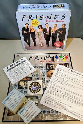 Friends Trivia Game With Picture Cards Seasons 1 to 8 Red Tin 2002 Cardinal for sale online