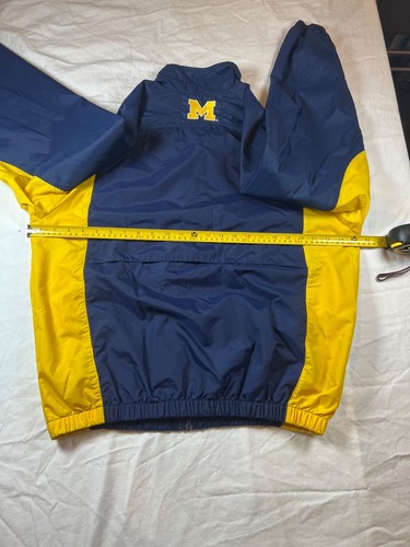 VTG NIKE Team University of Michigan Jacket Mini Swsh Windbreaker Size Small HTF - Picture 14 of 21