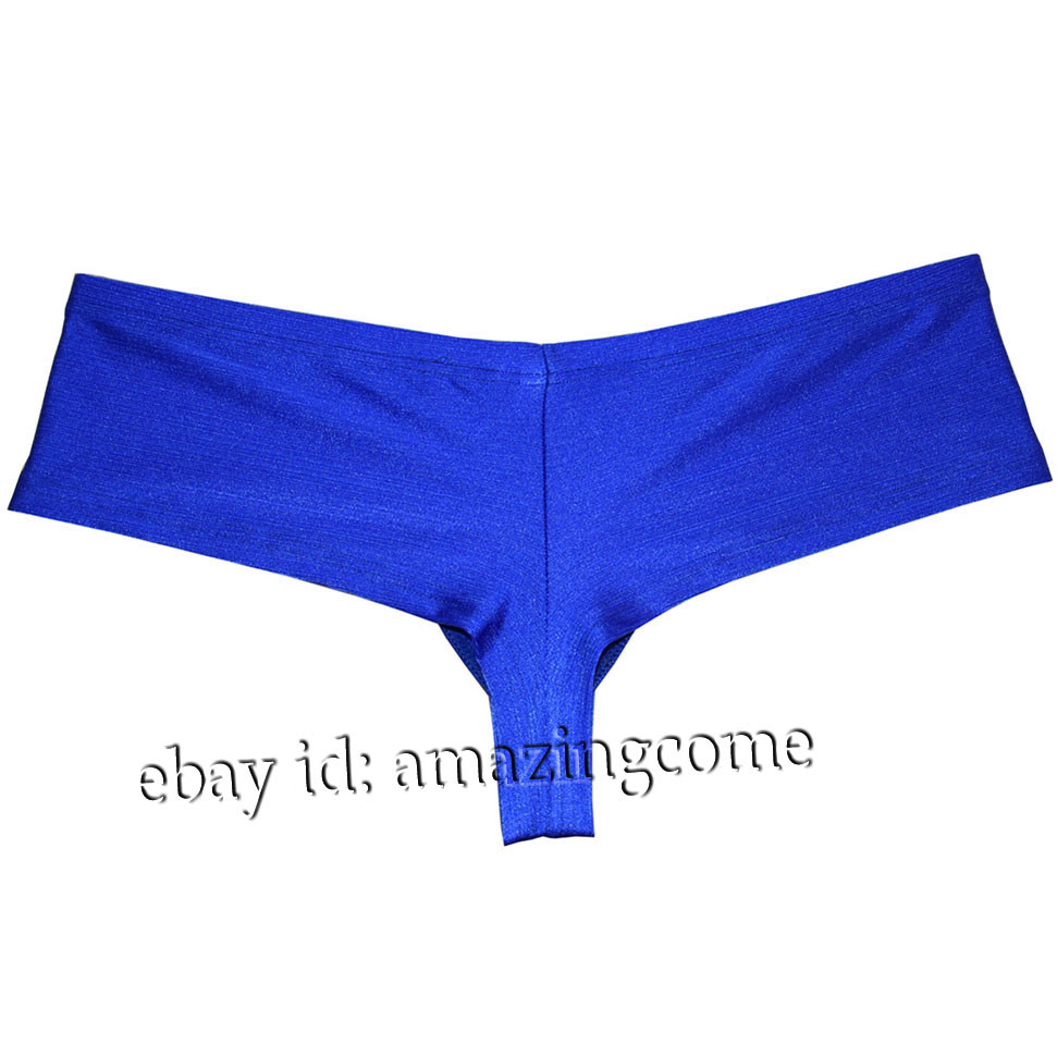 Men Brazilian Bikini Boxer Thong Underwear Soft & Shiny Curvaceous Hip