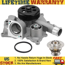Water Pump & Thermostat Housing Kit For Chrysler 300 Dodge Jeep 5.7L 6.1L HEMI