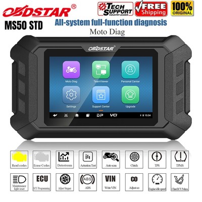 OBDSTAR MS50 STD Motorcycle Diagnostic Scanner Coding Code Reading Action test