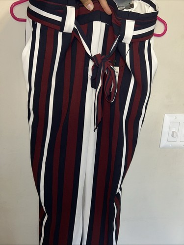 New Express Striped Dress Pants Size 8 Women’s 27450142-2202