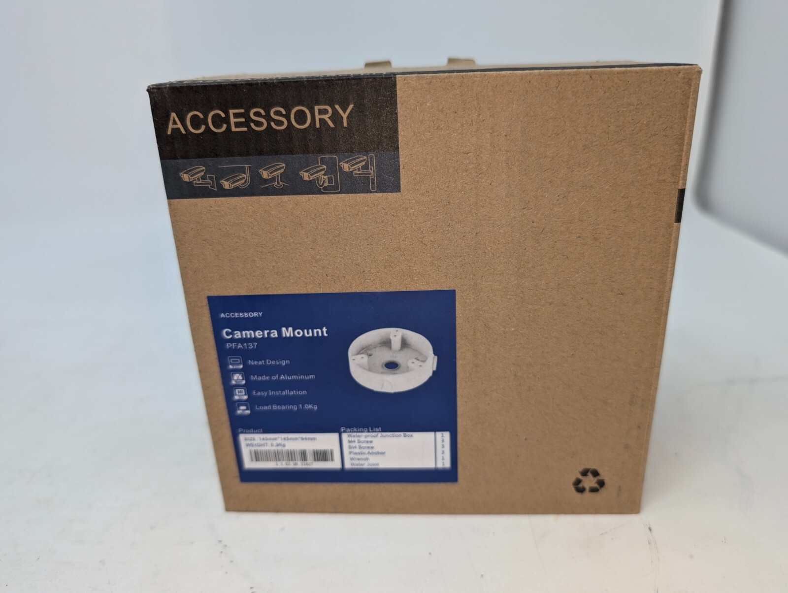 Dahua PFA137 Wall Mounting Junction Box for Select CCTV Security Cameras (207)