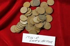 ROLL OF 50- 1936-D CIRCULATED LINCOLN CENTS, GOOD OR BETTER & NEW CENT COIN TUBE