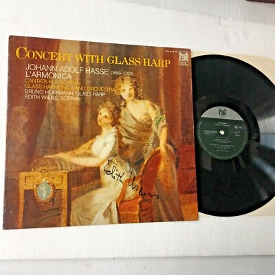 CONCERT WITH GLASS HARP AUTOGRAPHED BY EDITH WIENS (SOPRANO) FSM RECORDS LH260