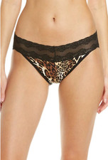Natori Bliss Perfection Bikini '756092' Size OS Chestnut Leopard Print