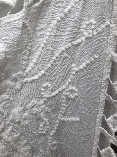 Embroidered Batenburg Lace Long Sleeve Jacket Below Knee One Size Small Blemish - Picture 8 of 16