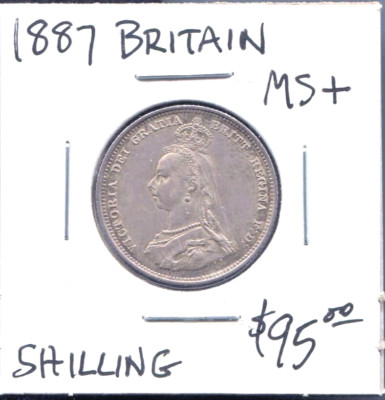 GREAT BRITAIN - SPECTACULAR HISTORICAL QV SILVER SHILLING