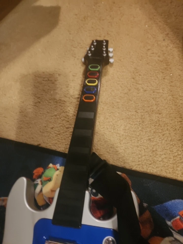 Controlador de guitarra Wii Rockster de Psyclone PSE6300 Y JUEGO WORLD TOUR PROBADO Foto 3 de 4