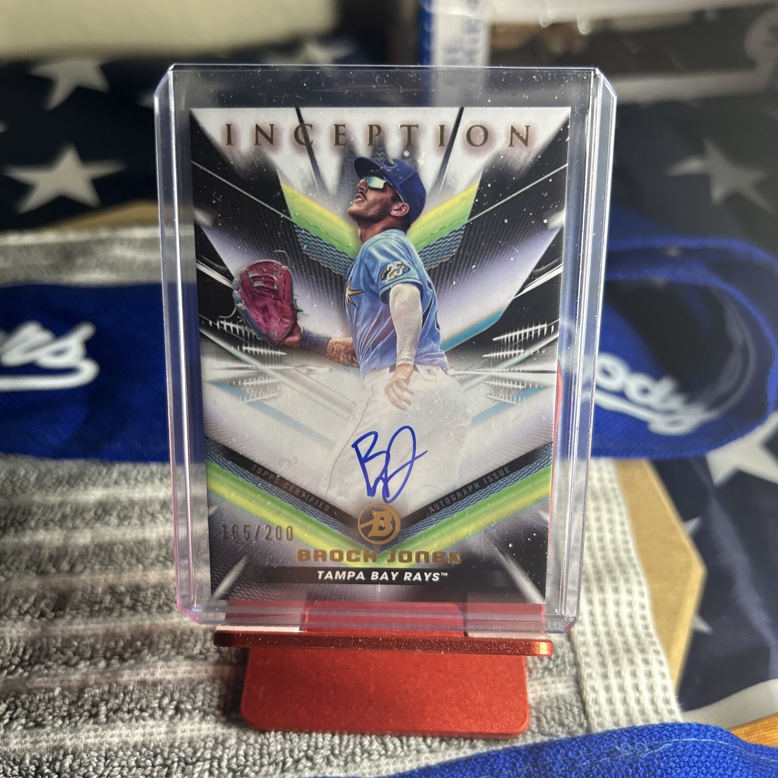 Brock Jones 2023 Bowman Inception Prospect Auto /200 Tampa Bay Rays #BPA-BJ