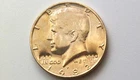 1982-P NICE Kennedy Half Dollar! Gold Plated! 50¢ Coin Counter Stamped 1960-1980