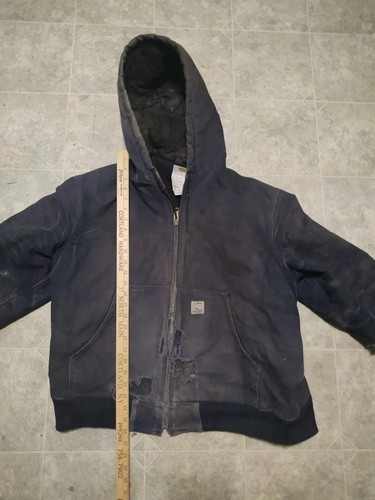 CARHARTT THRASHED 14806 JACKET DISTRESSED LARGE 0408 - Picture 3 of 16