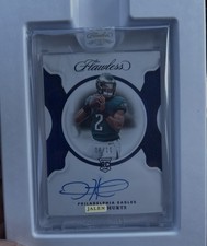 2020 Flawless Jalen Hurts Rookie Signatures Sapphire Auto /10🔥🔥🔥