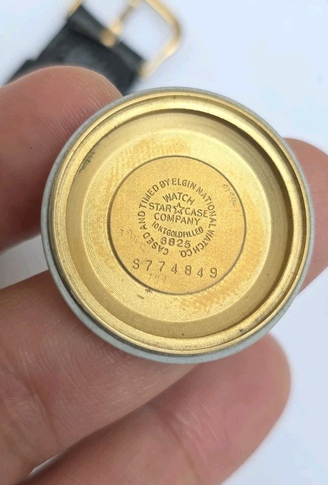 Vintage Elgin Automatic Shockmaster Rare Black Dial Cal 643 Ref 6825 Men's Watch