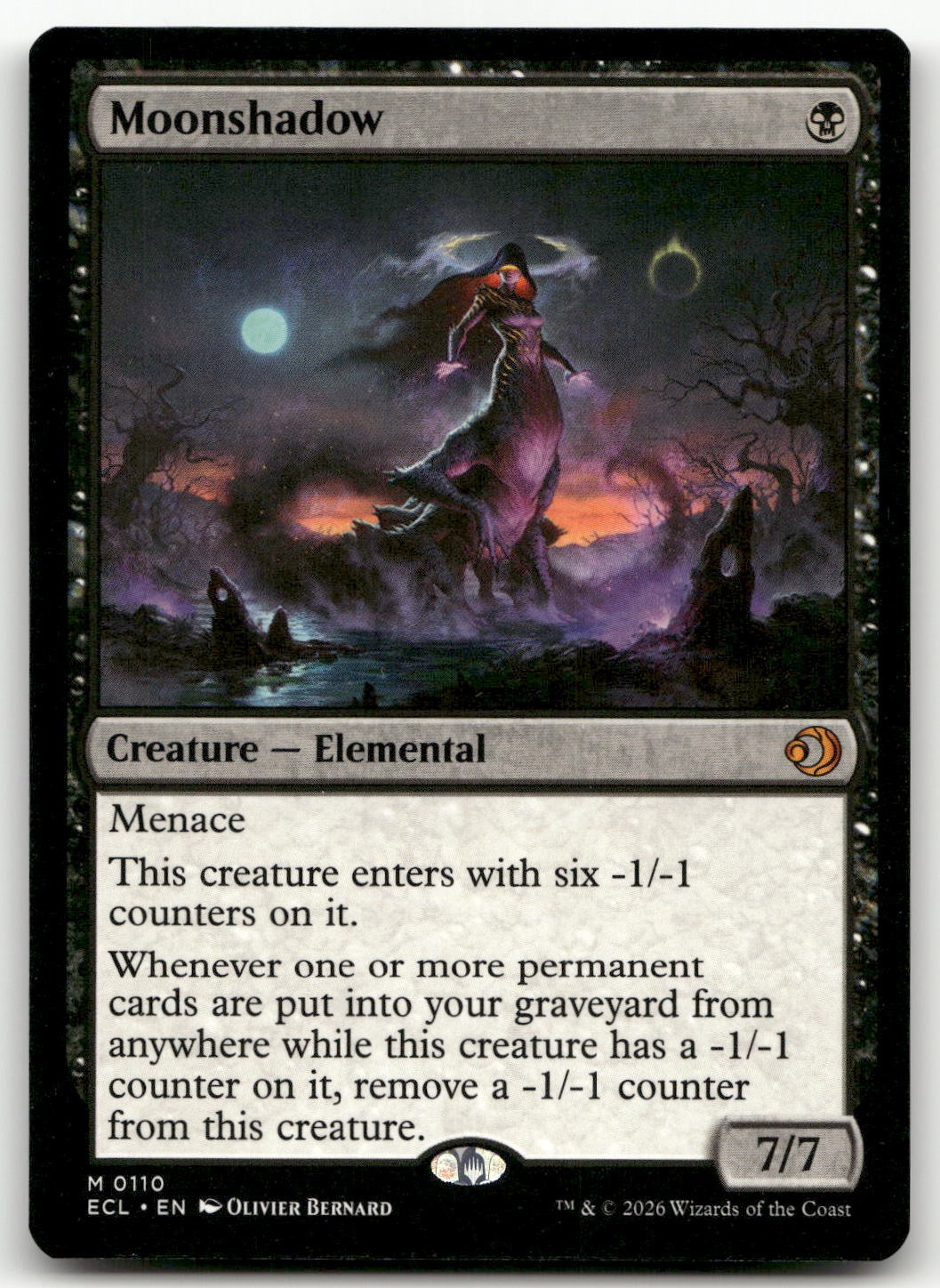 Moonshadow #110 (NM) Lorwyn Eclipsed ECL Magic MTG